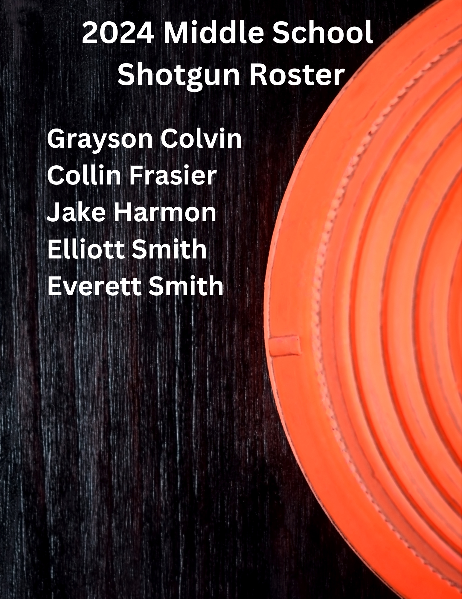 Junior Varsity shotgun roster