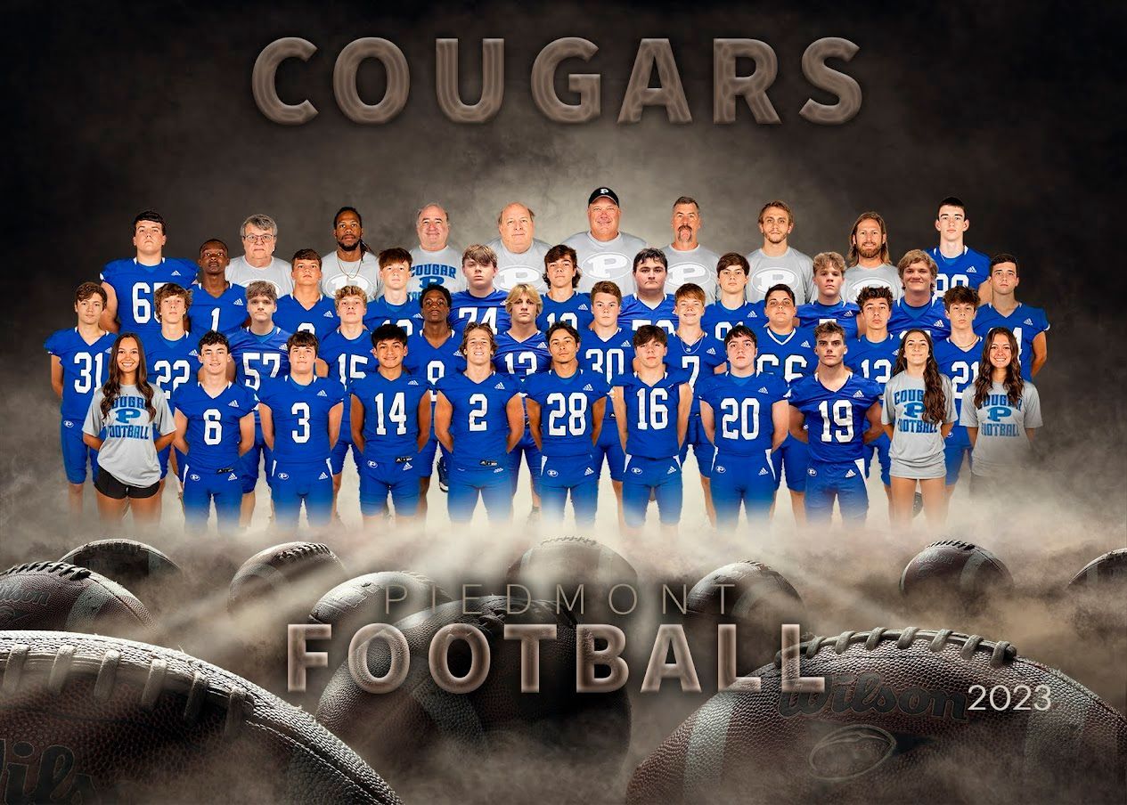 the cougars football team poses for a team photo