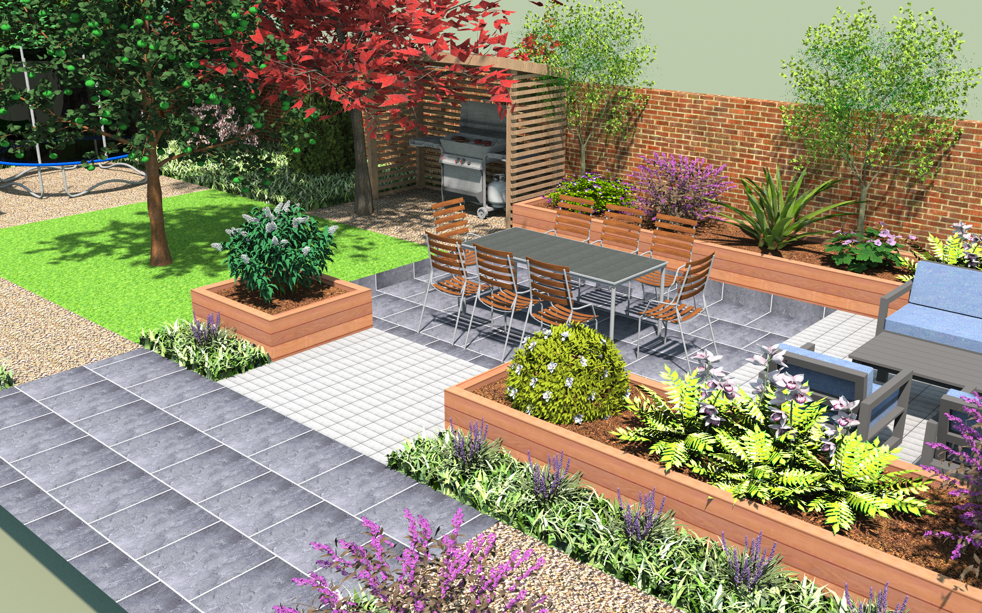 3D CAD Garden Design By Precision Landscape