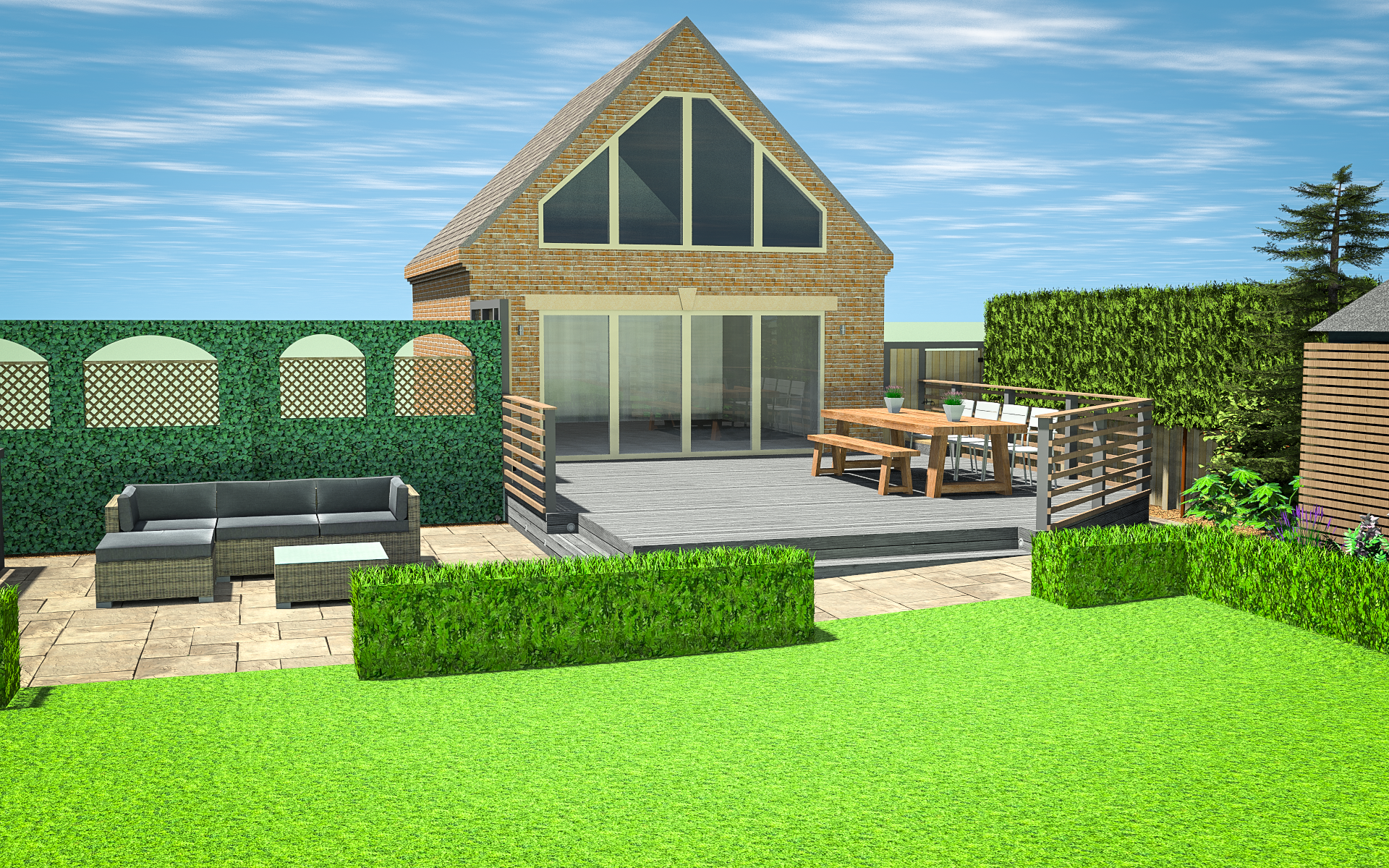 3D CAD Garden Design By Precision Landscape