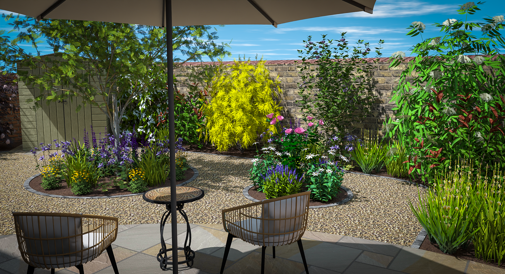 3D CAD Garden Design By Precision Landscape