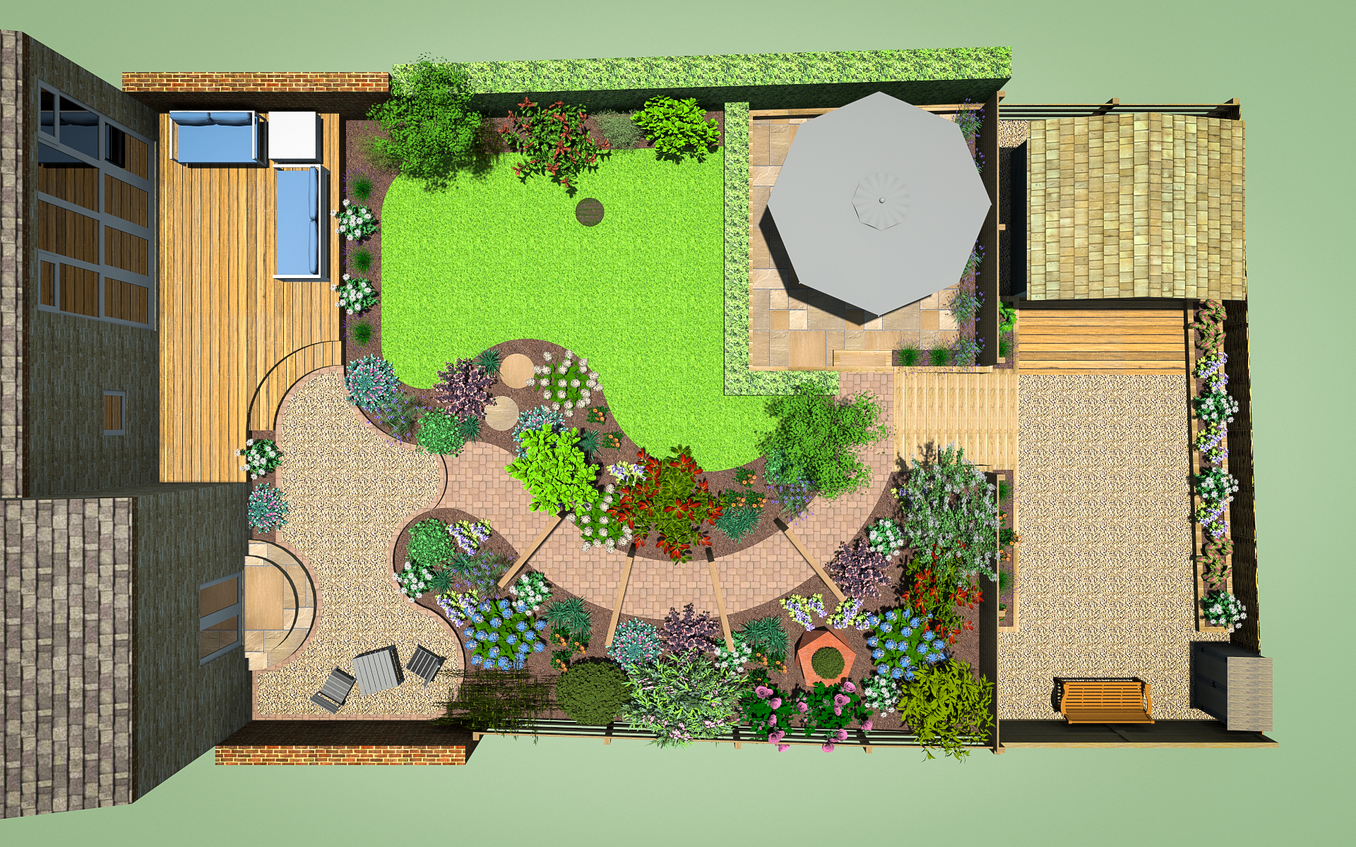 3D CAD Garden Design By Precision Landscape