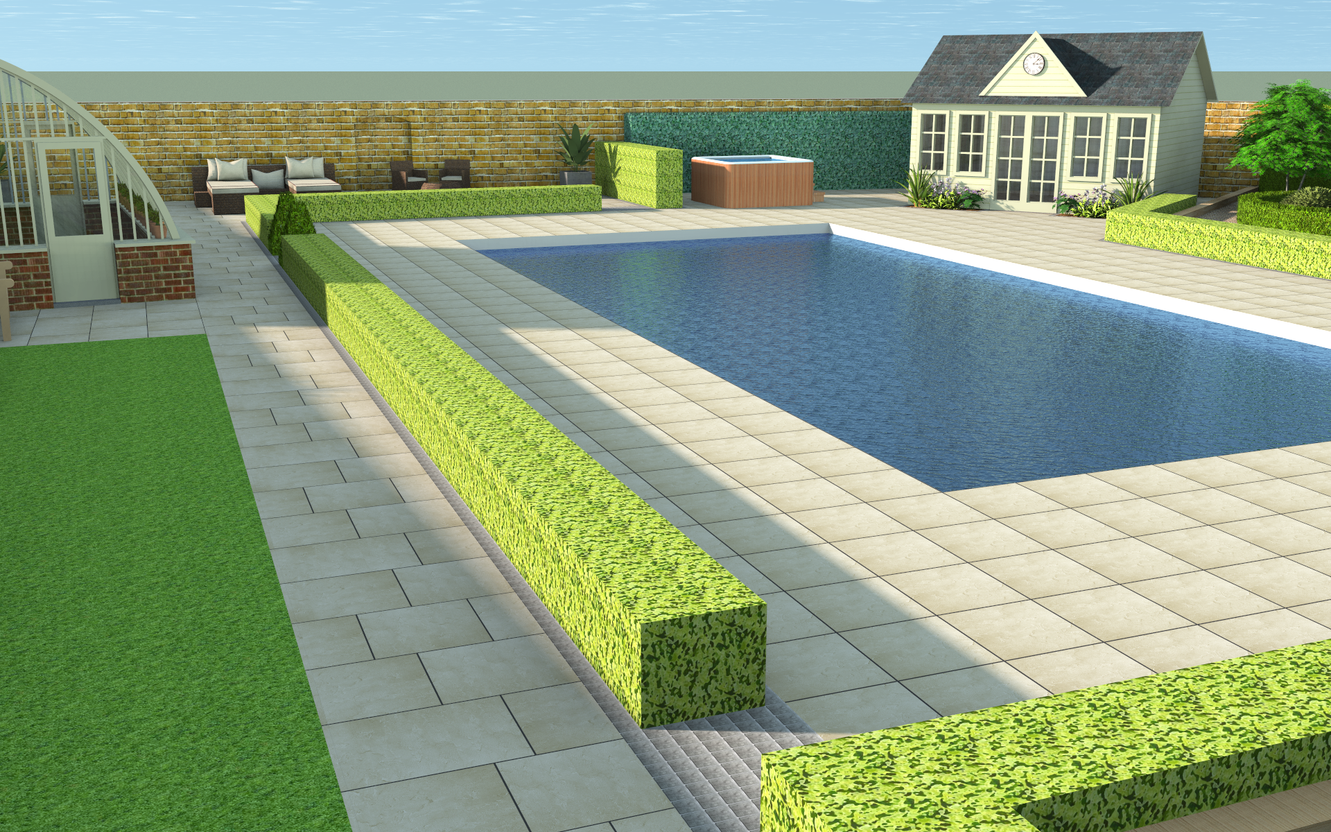 3D CAD Garden Design By Precision Landscape