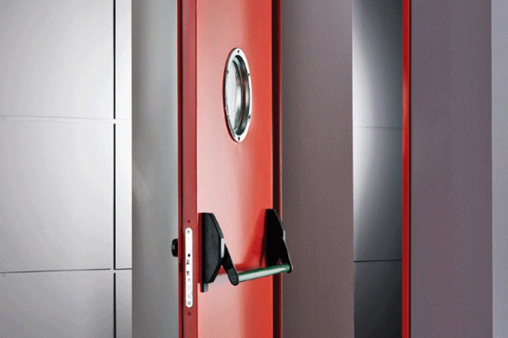 puerta de emergencia / puerta contra fuego/ puerta salida / puerta de seguridad