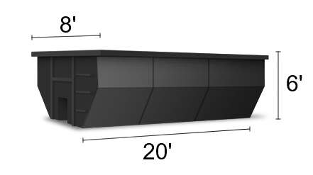 20 yard roll off dumpster rental