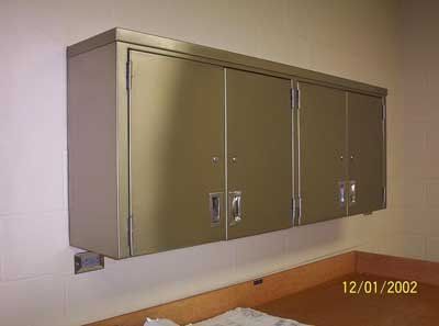 stainless steel double door cabinets small