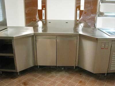 Integrally Welded Cashier Stands