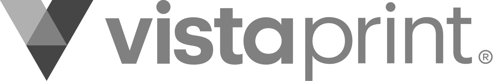 Vista logo with a gray, stylized "V" and the word "vista" in gray. Trademark symbol in the corner.