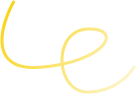 Yellow, looping swirl, possibly decorative or artistic.