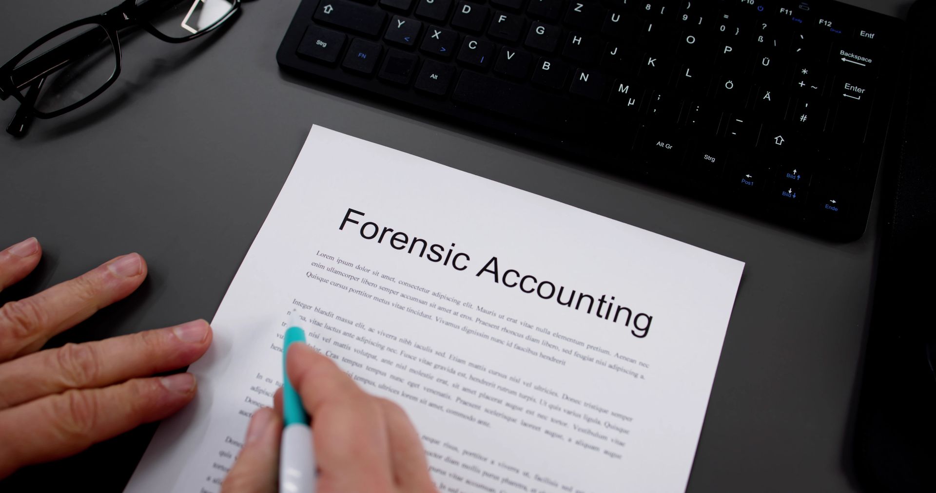 Hand Writing on Forensic Accounting Document — Birmingham, AL — Magic City Investigations, LLC