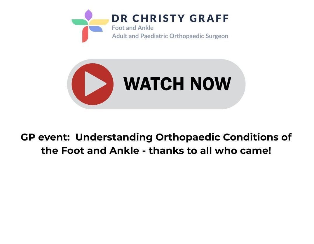 Had a terrific evening at the Understanding Orthopaedic Foot and Ankle Conditions event