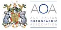 The logo for the australian orthopaedic association