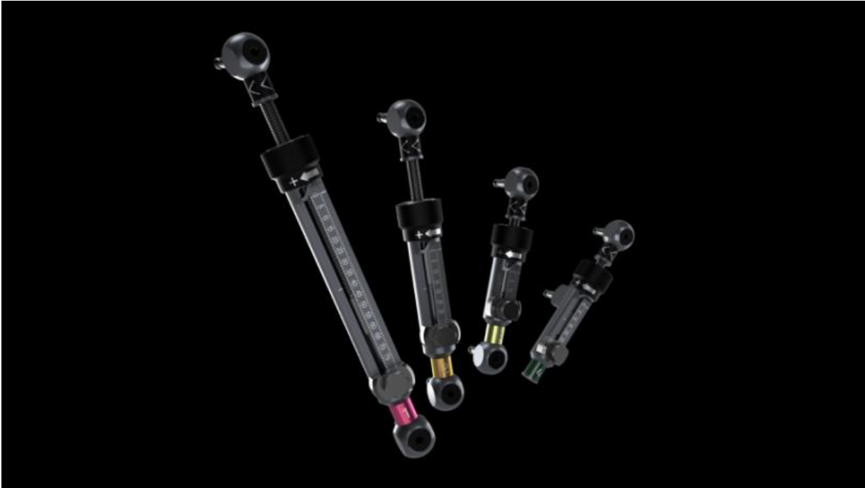 A diagram showing the parts of a measuring device