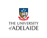 The university of adelaide logo on a white background.