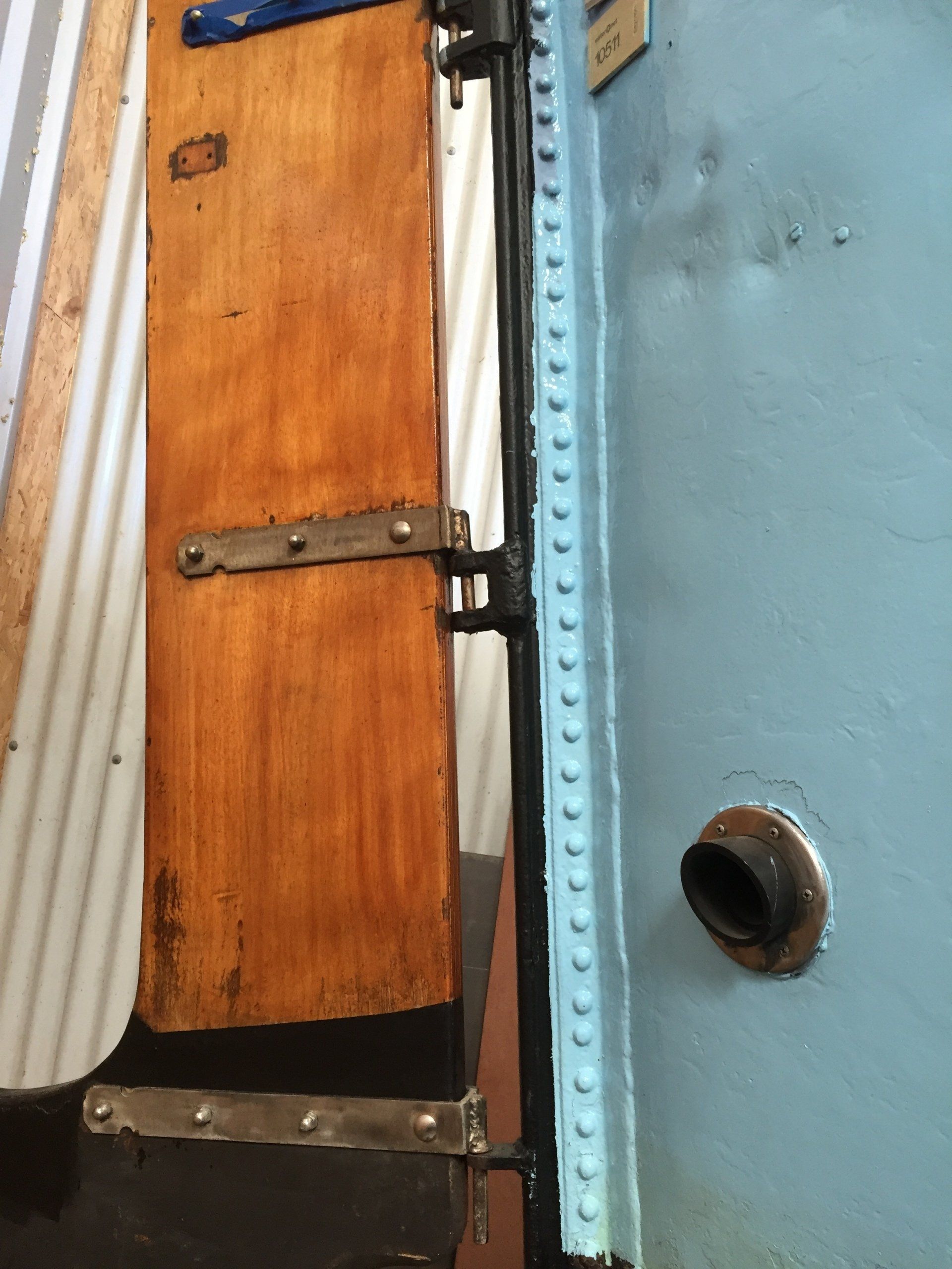 timber on boat newly varnished