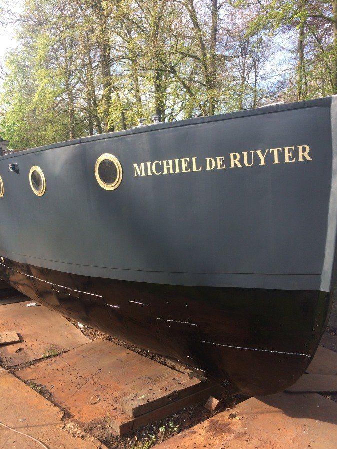 a boat named Michiel de Ruyter fully restored