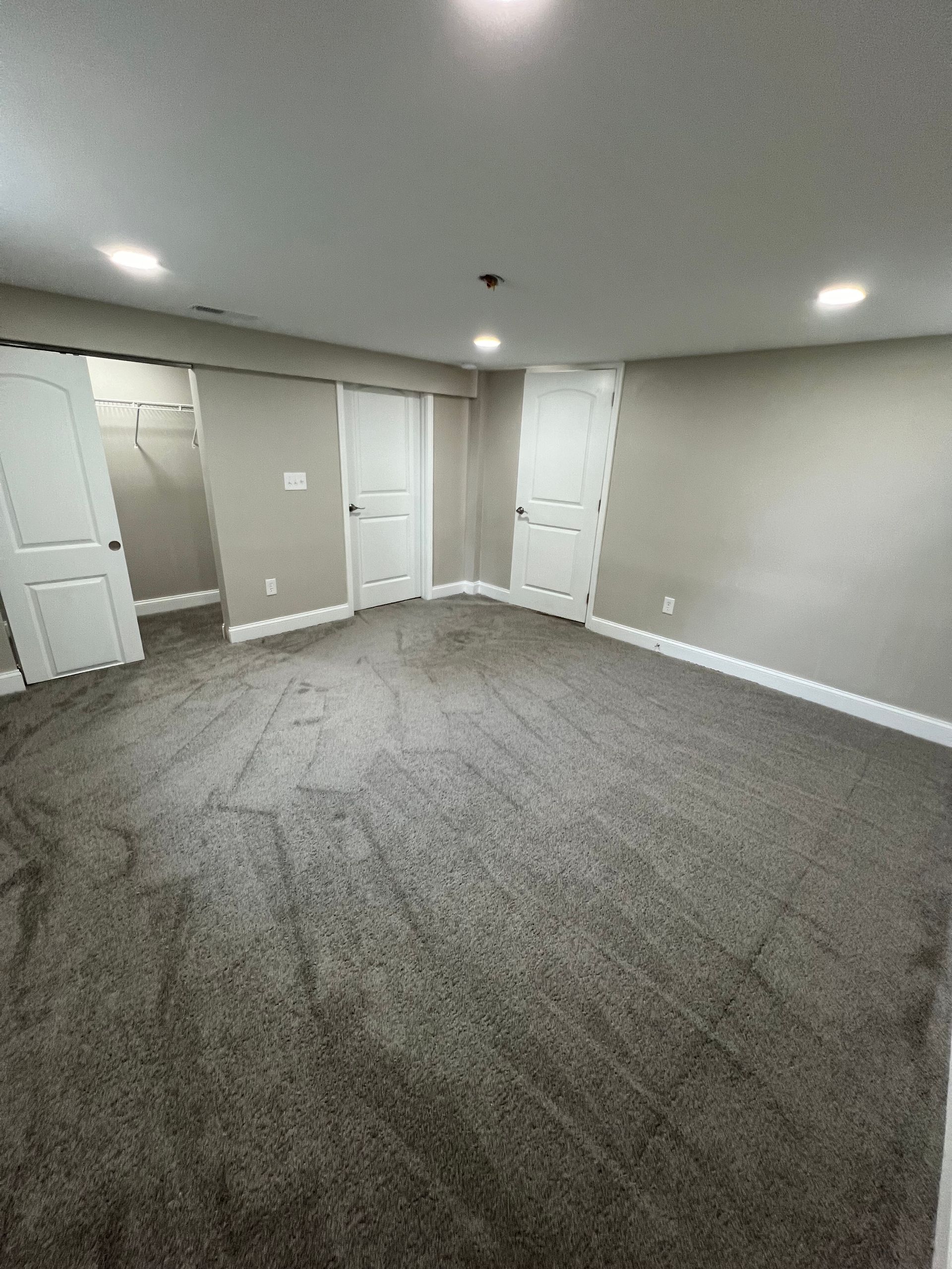 finished basement bedroom