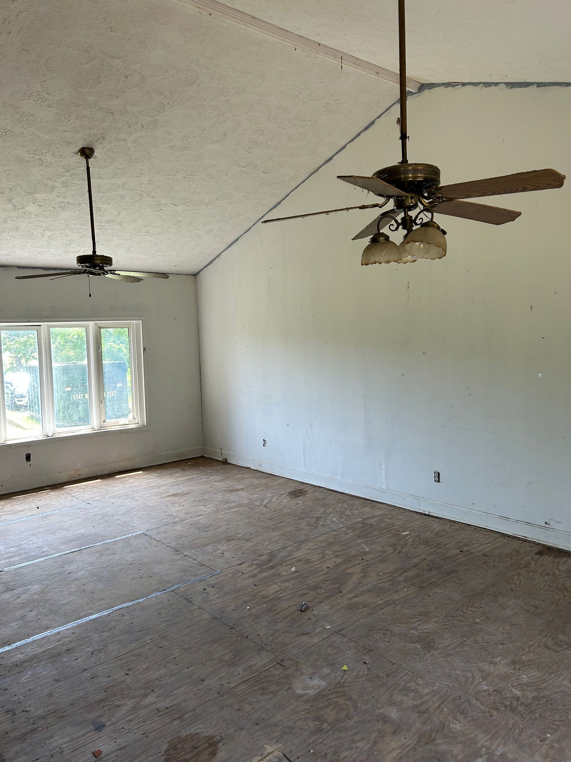 entertainment room remodel - before