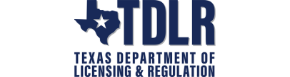The logo for the texas department of licensing and regulation