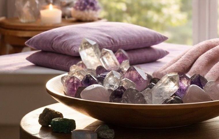 Kussentje met steentjes