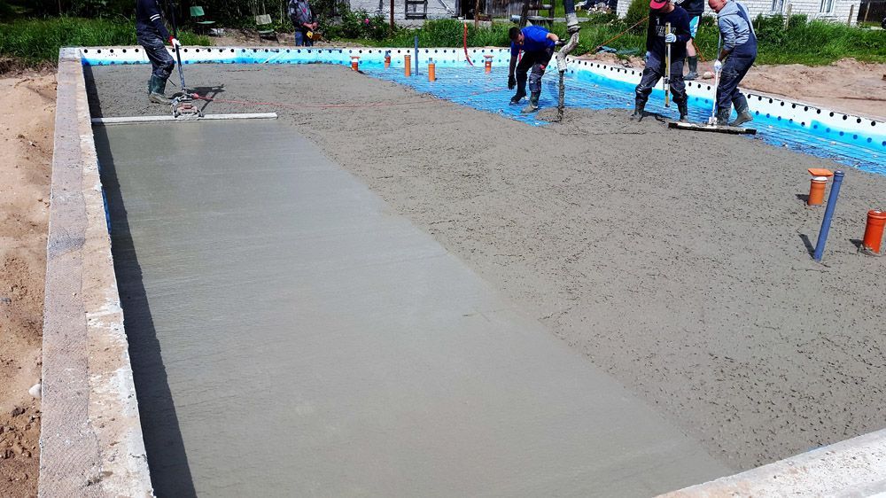 SIA MJ Eirobūve veiktie betonēšanas darbi