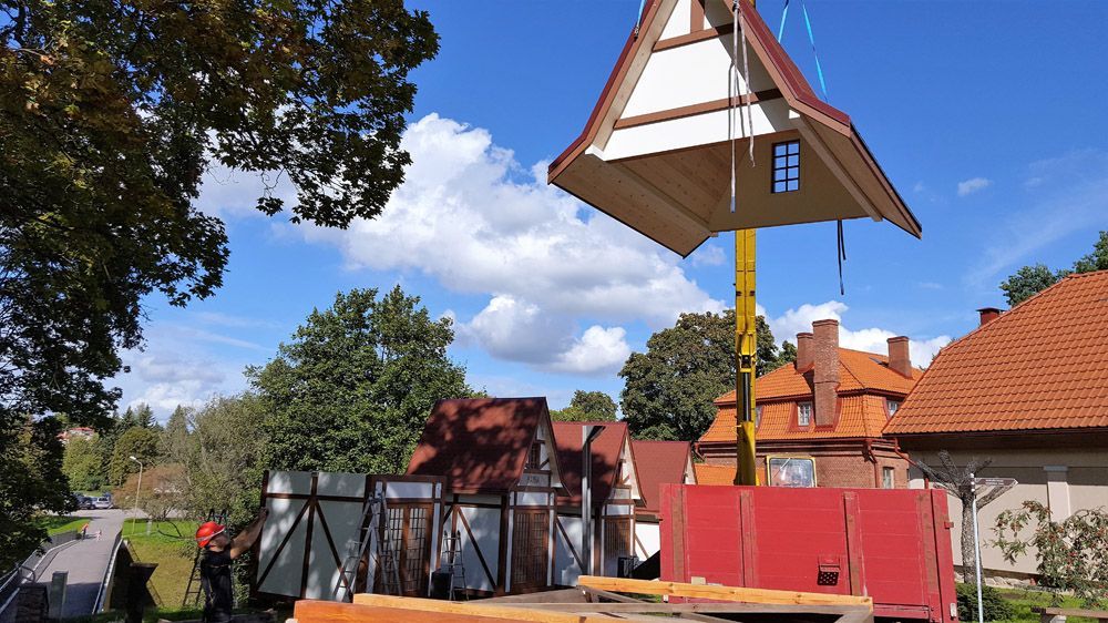 Hanzas mājiņu izgatavošana