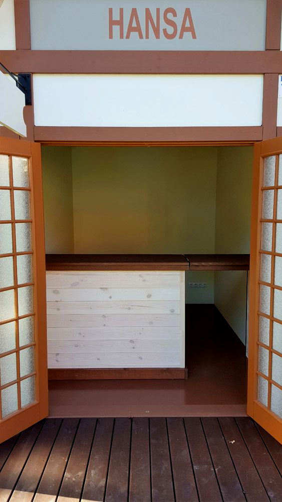 Hanzas mājiņu uzstādīšana