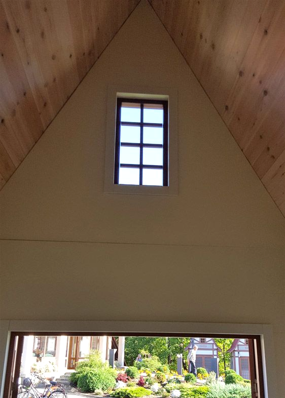 Hanzas namiņi Valmieras muzeja pagalmā