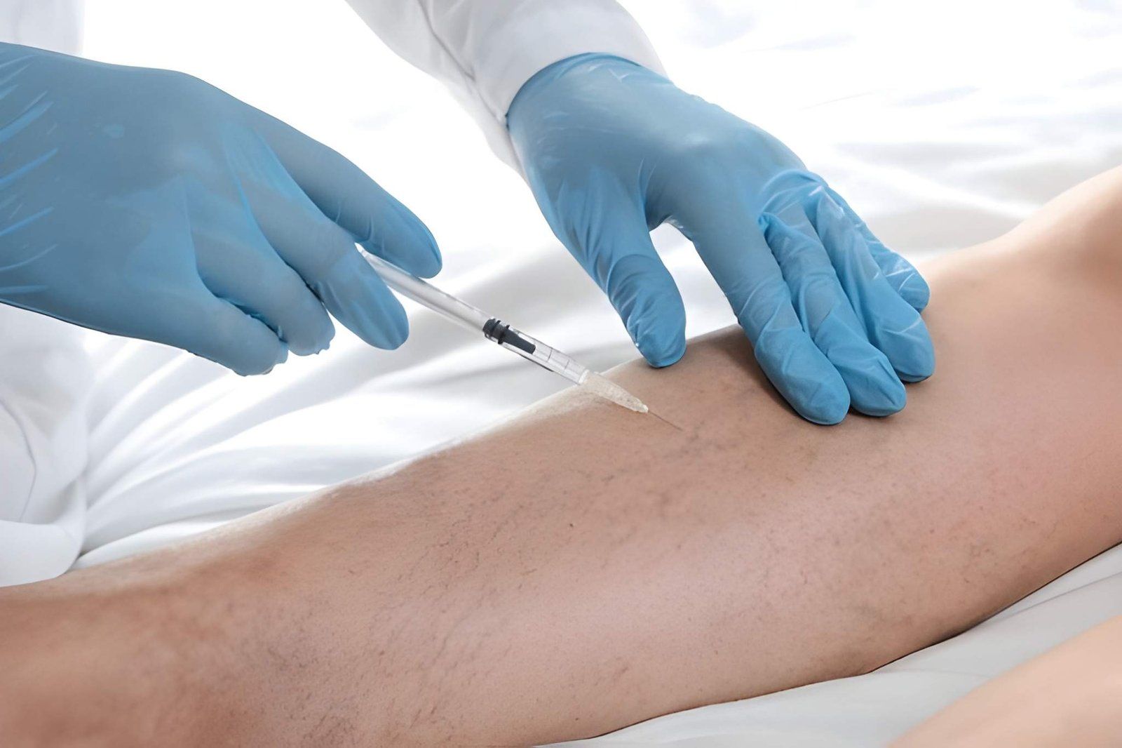 Gloved Hands Injecting a Needle — A9 Skin and Hair Clinic In Westmead, NSW 