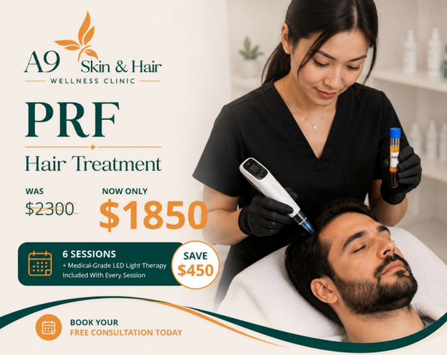 PRF Hair Treatment Promotion — A9 Skin and Hair Clinic in Westmead, NSW
