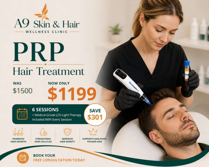 PRP Hair Treatment Promotion — A9 Skin and Hair Clinic in Westmead, NSW