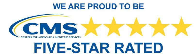 CMS five-star rated logo.