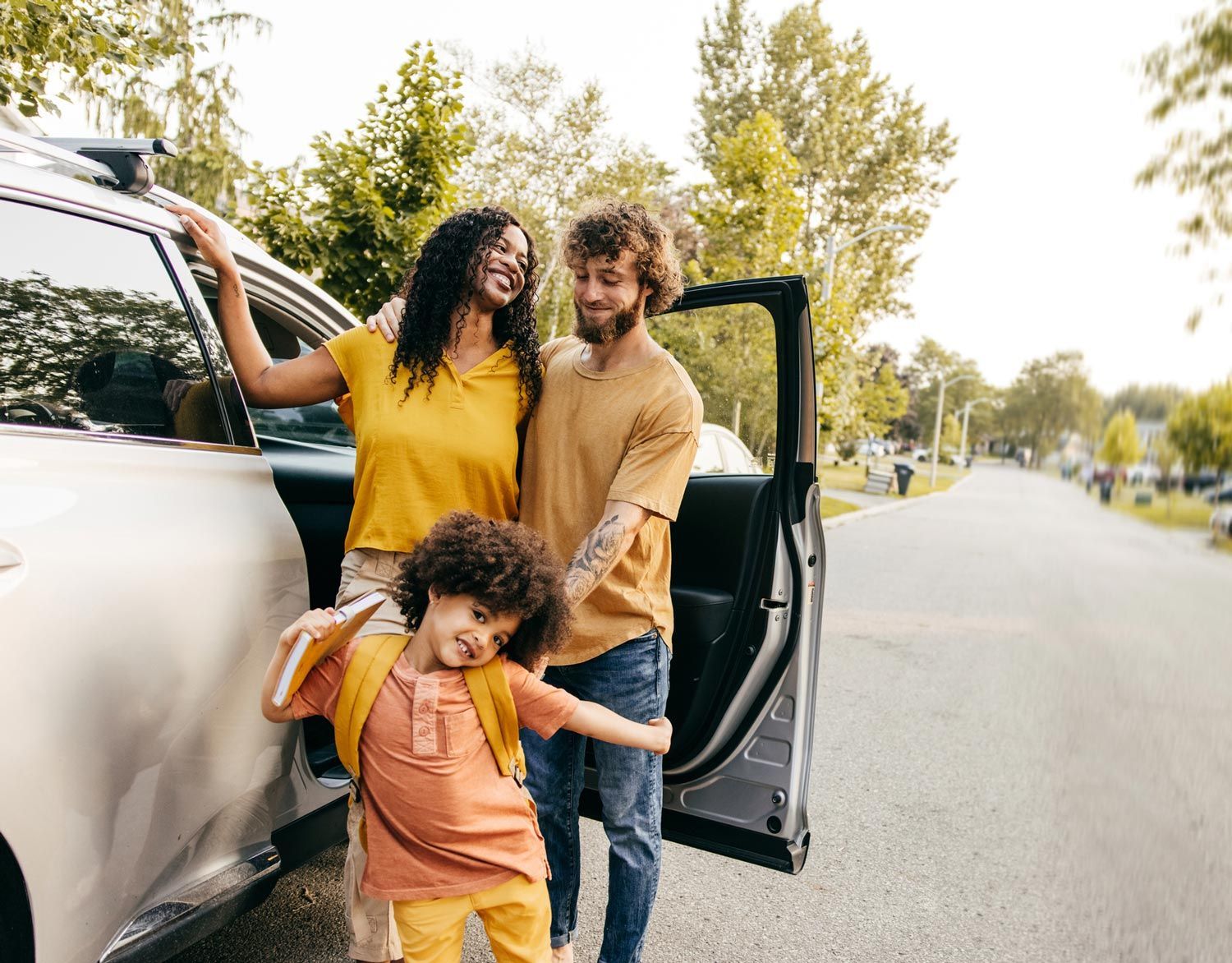 Family Beside Car — Hillsboro, TX — Lehmann Insurance Agency