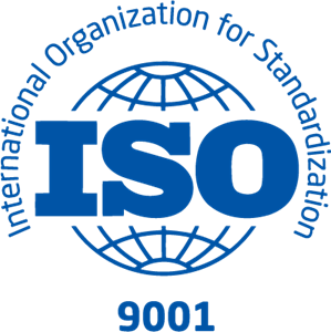 A logo for the international organization for standardization