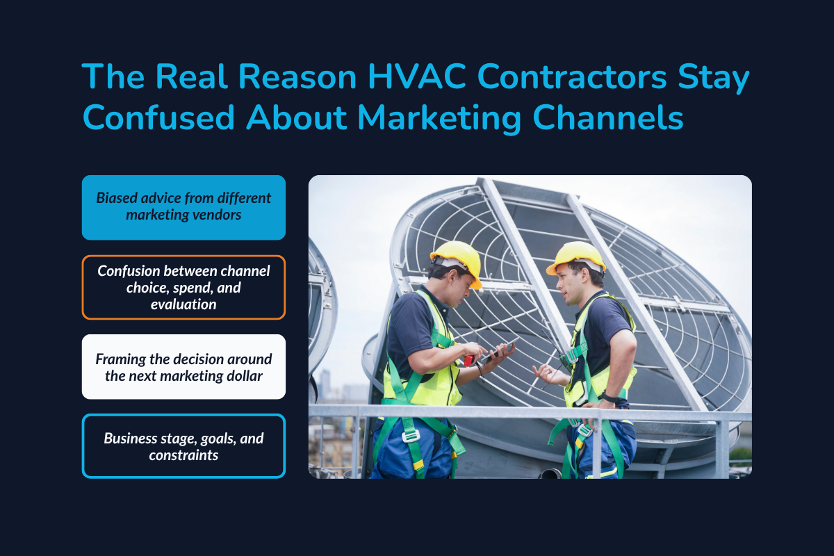 The Real Reason HVAC Contractors Stay Confused About Marketing Channels
