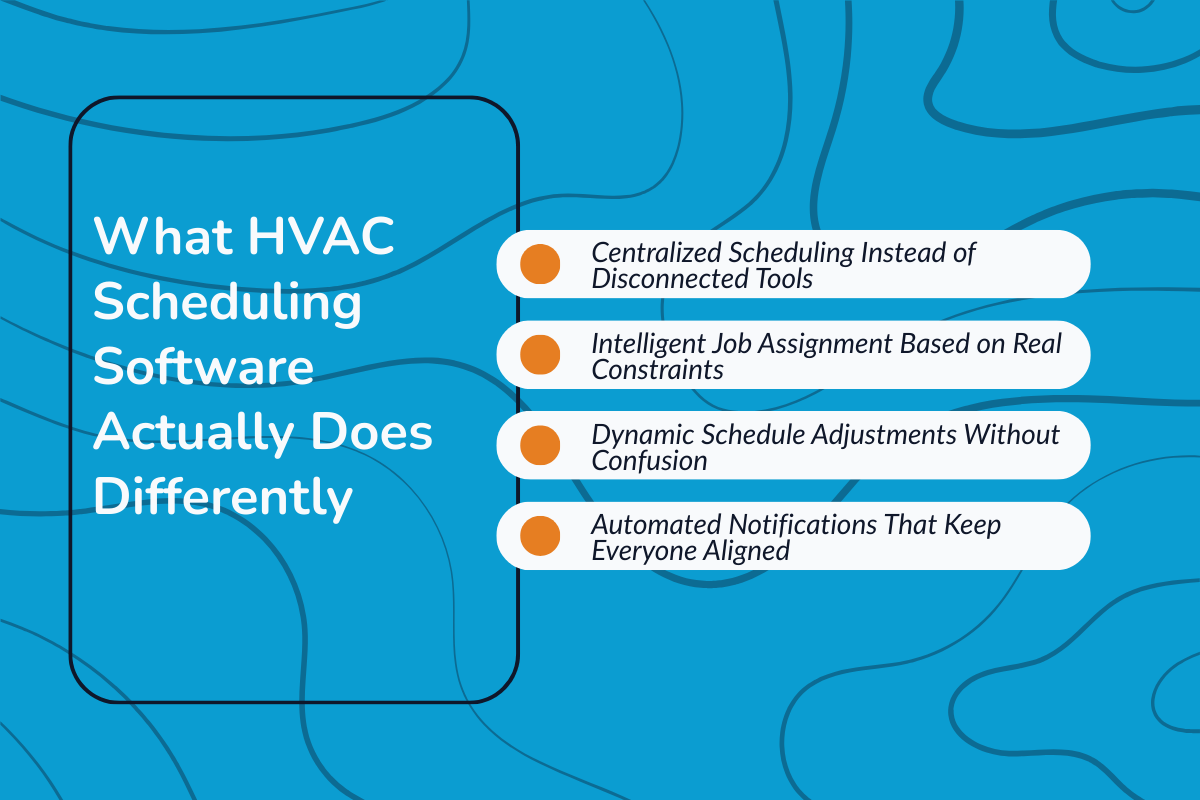 What HVAC Scheduling Software Actually Does Differently?