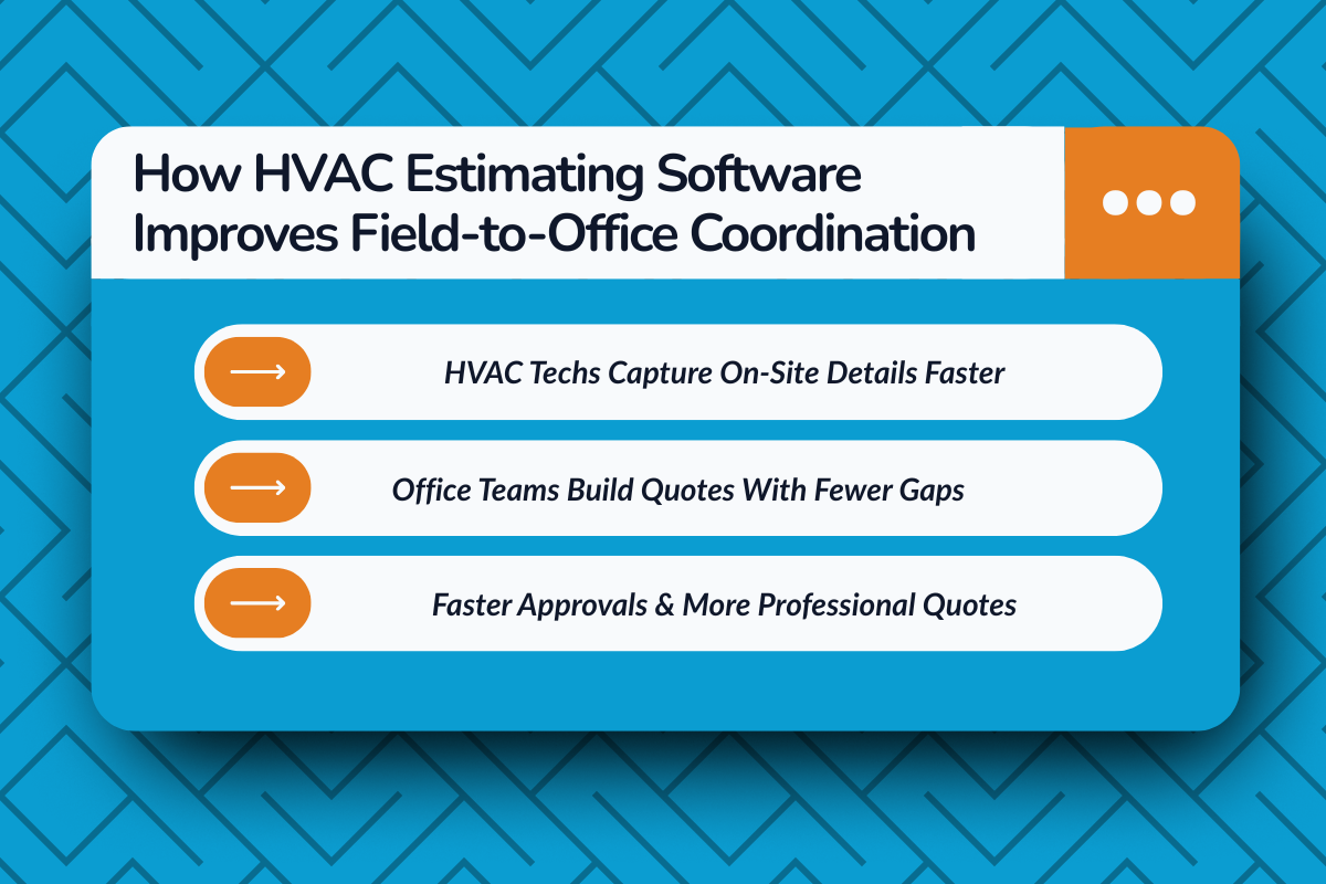 How HVAC Estimating Software Improves Field-to-Office Coordination?
