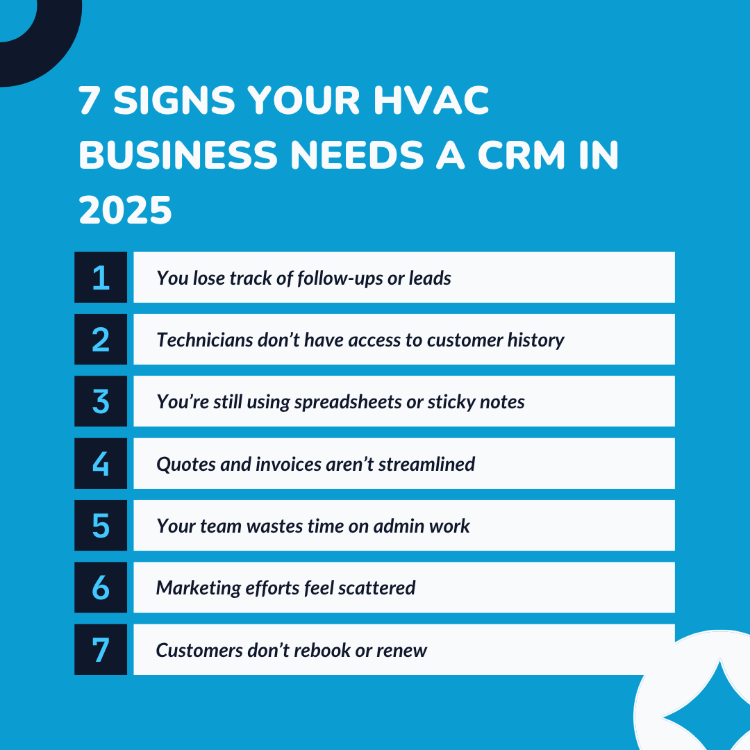 7 Signs Your HVAC Business Needs a CRM in 2025