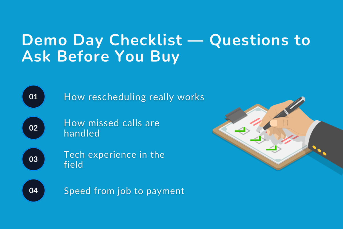 Demo Day Checklist: Questions to Ask Before You Buy