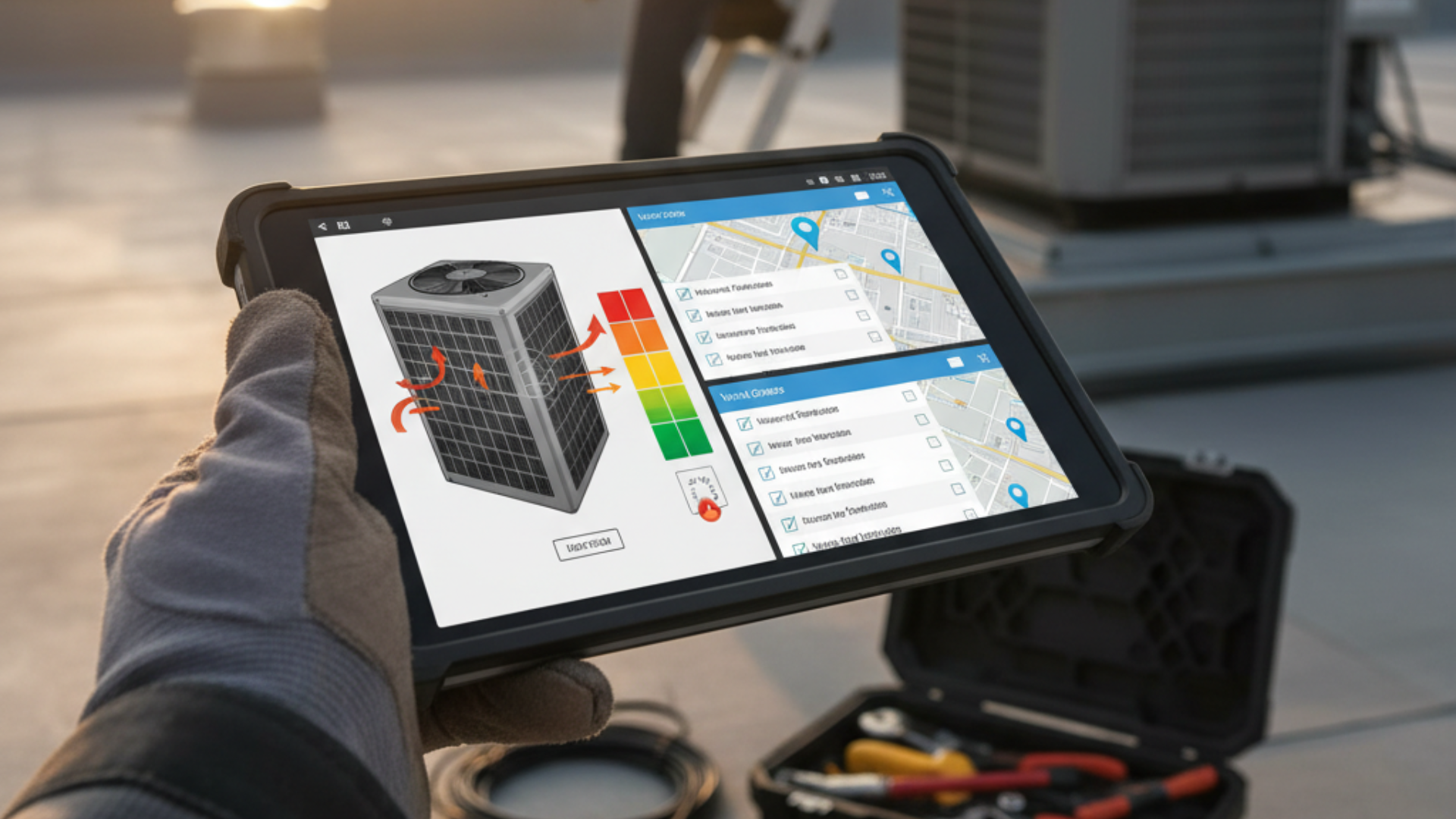 HVAC field service app