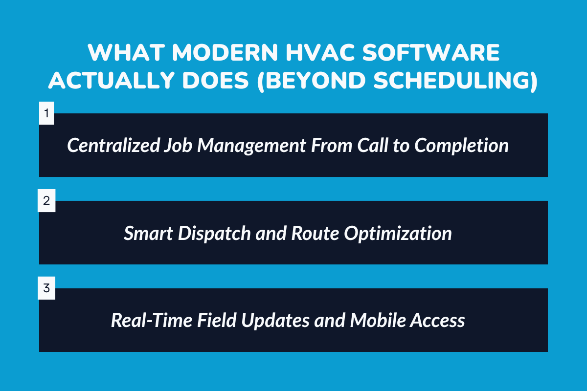 What Modern HVAC Software Actually Does (Beyond Scheduling)?

