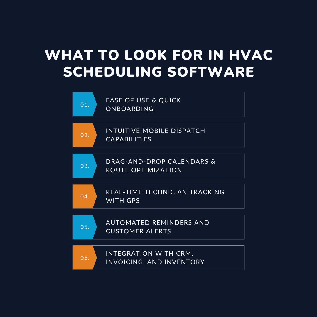 What to Look for in HVAC Scheduling Software