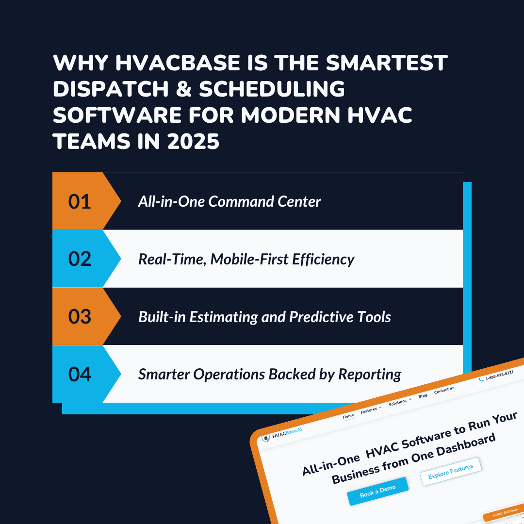 Why HVACBase is the Smartest Dispatch & Scheduling Software for Modern HVAC Teams in 2025