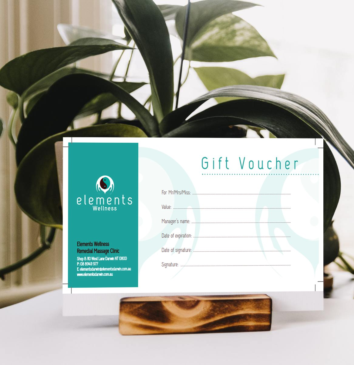 Gift Vouchers Elements Darwin, NT
