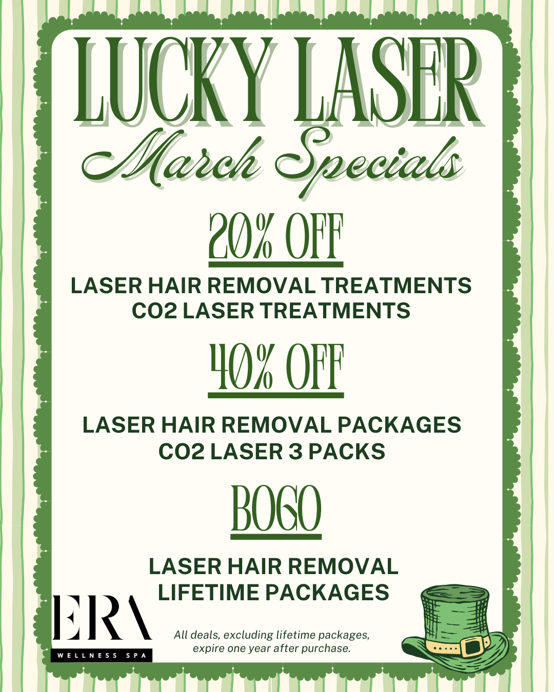 Monthly Specials at ERA Wellness Spa