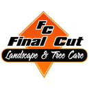 Logo for Final Cut Landscape & Tree Care with orange and black diamond shape.