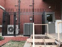 Black Aluminum Fence of Air Conditioner — Danville, IL — Illini Fence Newco