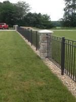 Short Black Aluminum Fence — Danville, IL — Illini Fence Newco