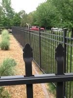 Short Black Aluminum Fence with Edge — Danville, IL — Illini Fence Newco