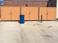 Yellow Vinyl Fence of a Gate — Danville, IL — Illini Fence Newco